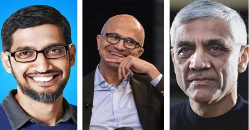 ഫോബ്‌സിന്റെ മികച്ച കുടിയേറ്റക്കാരുടെ പട്ടികയിൽ ഇന്ത്യൻ വംശജർ: വിനോദ് ഖോസ്‌ലയും സത്യ നാദെല്ലയും മുന്നിൽ