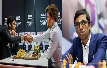 മാഗ്നസ് കാൾസനെ വീണ്ടും അട്ടിമറിച്ച് ഇന്ത്യൻ ഗ്രാൻഡ്മാസ്റ്റർ ആർ പ്രഗ്നാനന്ദ